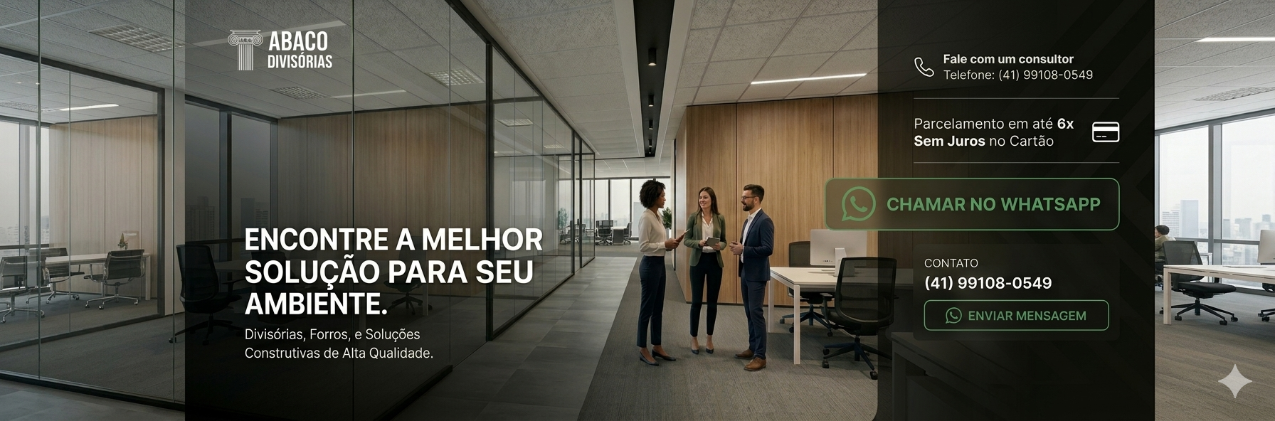 Parcele em até 6x sem juros no cartão